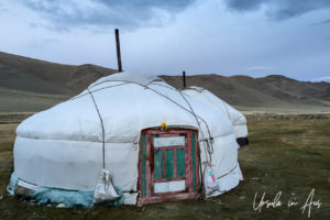 Kazakh ger in early morning light, Olgii Mongolia