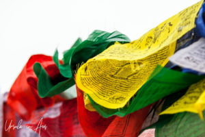 Prayer flags, Boudhanath stupa, Kathmandu Nepal