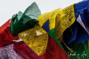 Prayer flags, Boudhanath stupa, Kathmandu Nepal
