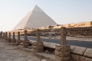 Roadway to the Pyramid of Pharaoh Khafre, Giza Egypt