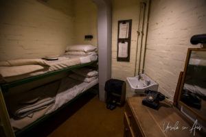 Sleeping quarters in the Western Approaches Headquarters, Liverpool UK