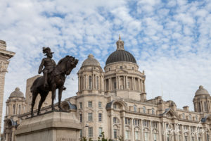 Edward VII and the Port of Liverpool Building, UK