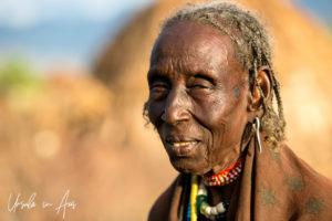 Portrait: Old Arbore Woman, Omo Valley Ethiopia
