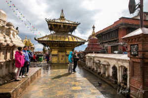 Shiny golden shrine, Swayambhunath, Kathmandu Valley Nepal