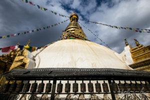Dome of the Stupa, Swayambhunath, Kathmandu Valley Nepal