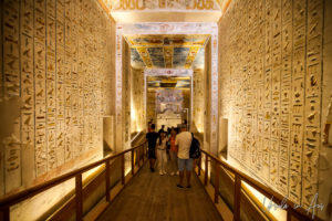 Corridors into the Tomb of Rameses IV, Valley of the Kings, Luxor Egypt