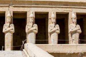 Statues of Pharaoh Hatshepsut, Mortuary Temple, Luxor Egypt