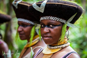 Young Enga woman in traditional costume, Western Highlands, Papua New Guinea