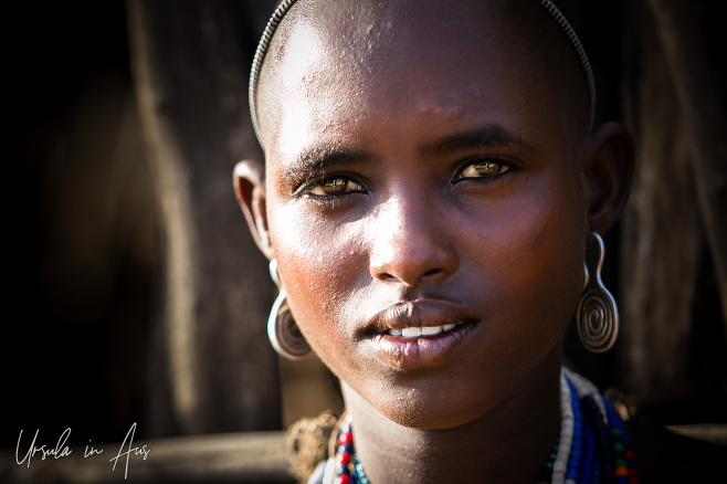 Portrait: young Arbore woman, Imo Valley Ethiopia