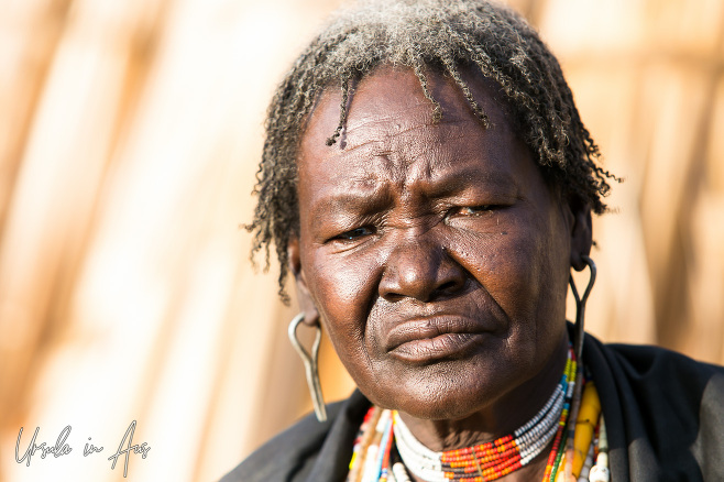 Portrait: Old Arbore woman, Omo Valley Ethiopia