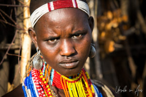 Portrait: young Arbore woman, Omo Valley Ethiopia