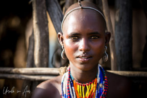 Portrait: young Arbore woman, Omo Valley Ethiopia