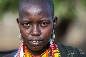 Portrait: young Arbore woman, Omo Valley Ethiopia