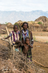 Arbore mother and children, Omo Valley Ethiopia