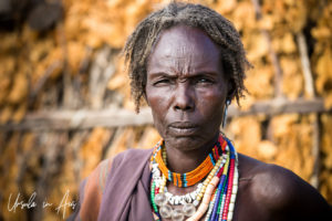 Portrait: Old Arbore woman, Omo Valley Ethiopia