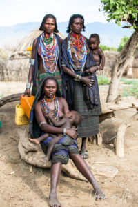 Arbore mothers and children, Omo Valley Ethiopia