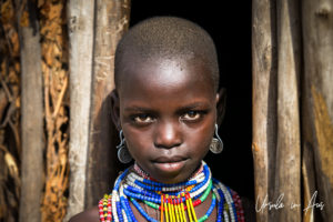 Portrait: young Arbore girl, Omo Valley Ethiopia