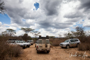 Tourist Trucks in Hamar territory, Omo Valley Ethiopia