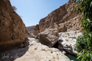 rocky cliffs and steps, Wadi Bani Khalid, Oman