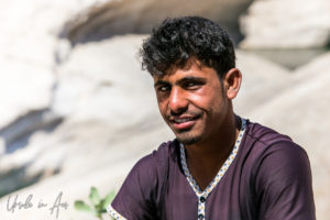Portrait: smiling man, Wadi Bani Khalid, Oman