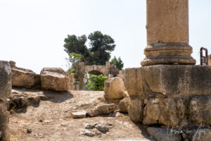 Rocks and Columns, South Theatre, Jerash Jordan