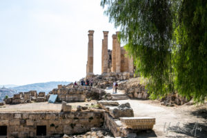 Columns on the hill, Jerash Jordan