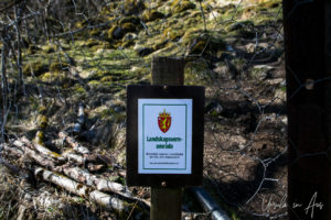 Signpost, Brekkefossen Waterfall Track, Flåm, Norway