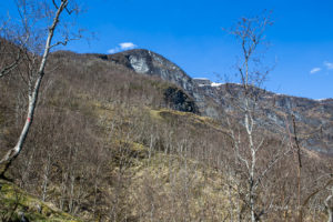 Mountains rising, Brekkefossen Waterfall Track, Flåm, Norway
