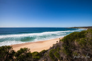 View over Short Beach, NSW Australia