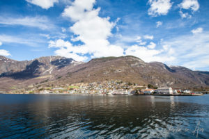 Aurlandsvangen on Aurlandsfjord, Norway