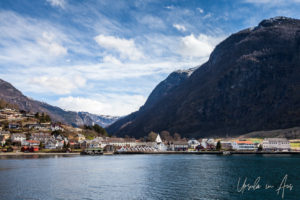 Aurlandsvangen on Aurlandsfjord, Norway