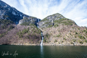 Lægdafossen on Nærøyfjord, Norway