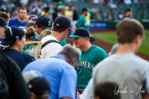 Seattle Mariner meeting fans pre-game, Safeco, Seattle USA