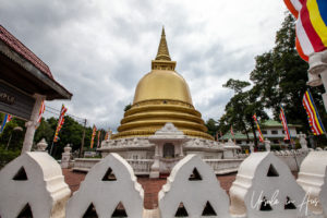 Golden Stupa at the Dambulla Royal Cave Temple and Golden Temple, Sri Lanka