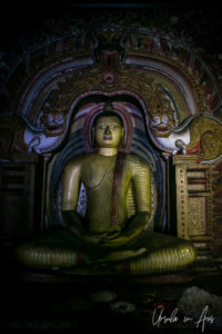 Buddha with a dragon arch, Dambulla Cave Temple, Sri Lanka