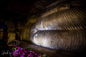 Giant reclining Buddha, Dambulla Cave Temple, Sri Lanka