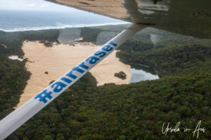 Lake Wabby from the air, Fraser Island, Queensland Australia