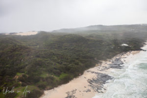 Mists over Fraser Island from the Air, Queensland Australia