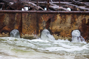 Closeup: SS Maheno, Seventy-Five Mile Beach, Fraser Island, Queensland Australia