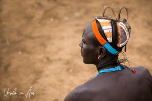 Portrait: Headdress of a Daasanach Man, Omo Valley Ethiopia
