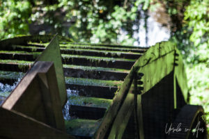 Close-up of the Falls Mill Wheel at the Museum of Power and Industry at Falls Mill, Belvidere, TN USA