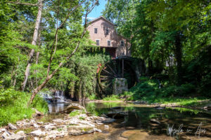 Falls Mill and Wheel on Factory Creek, Belvidere, Tennessee