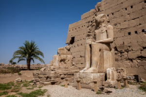 Seated Pharaoh Thutmose III, Karnak Egypt