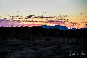 Sunset over Kata Tjuta, Yulara, NT Australia