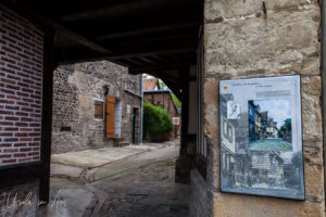 Entry to an Honfleur courtyard, France