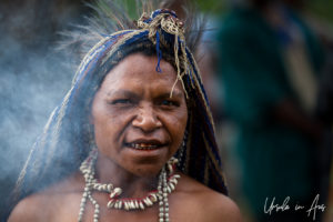Portrait: Simbu woman, Mt Hagen Papua New Guinea