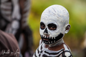 Portrait: Skeleton boy, Mt Hagen Papua New Guinea.