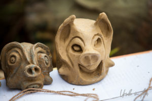 Model Asaro mud masks, Mt Hagen Papua New Guinea