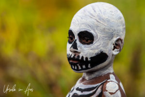 Portrait: Skeleton boy, Mt Hagen Papua New Guinea.
