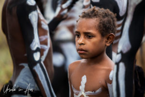 Portrait: Skeleton boy, Mt Hagen Papua New Guinea.